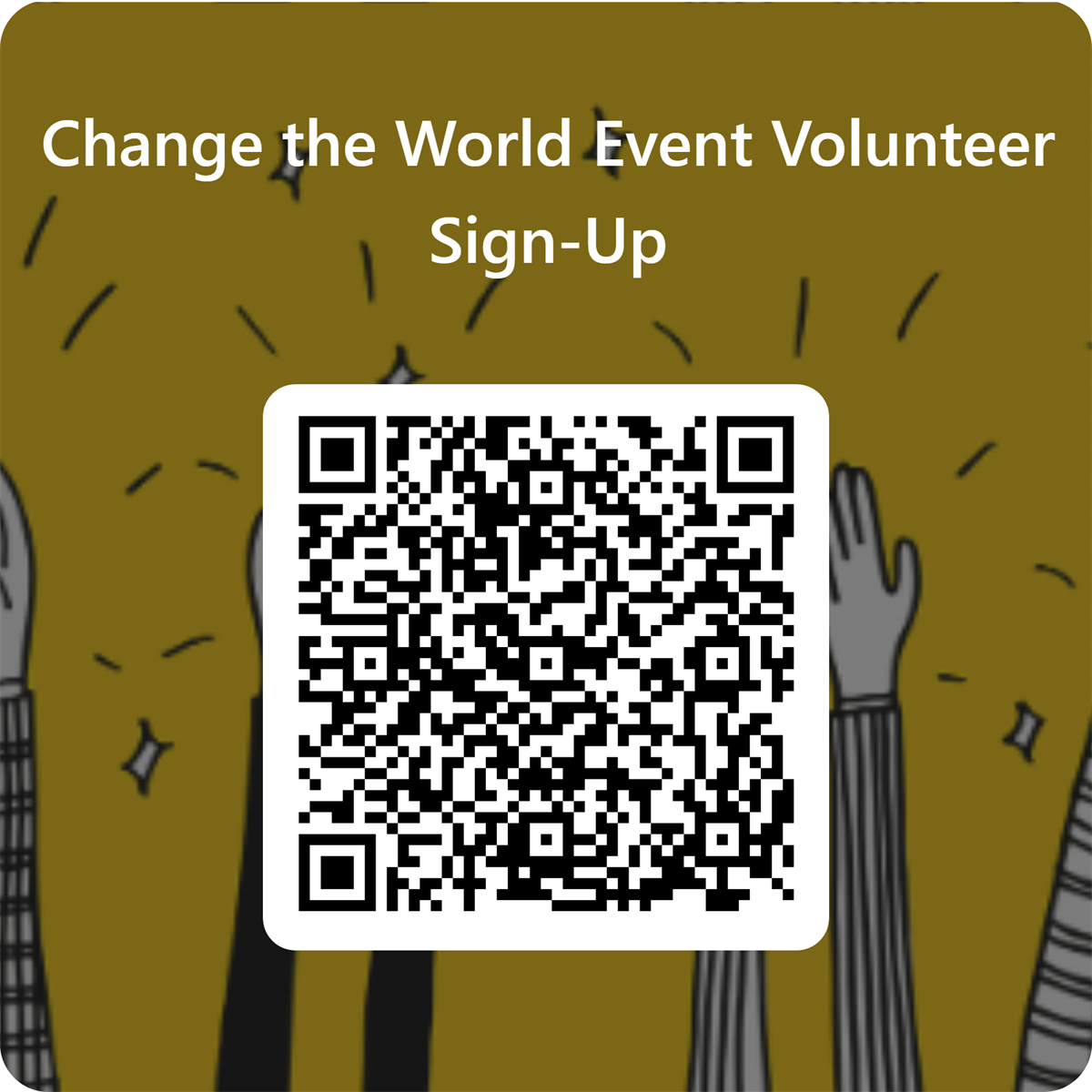 October 25th is quickly approaching. Log into the QR code to register to volunteer. 